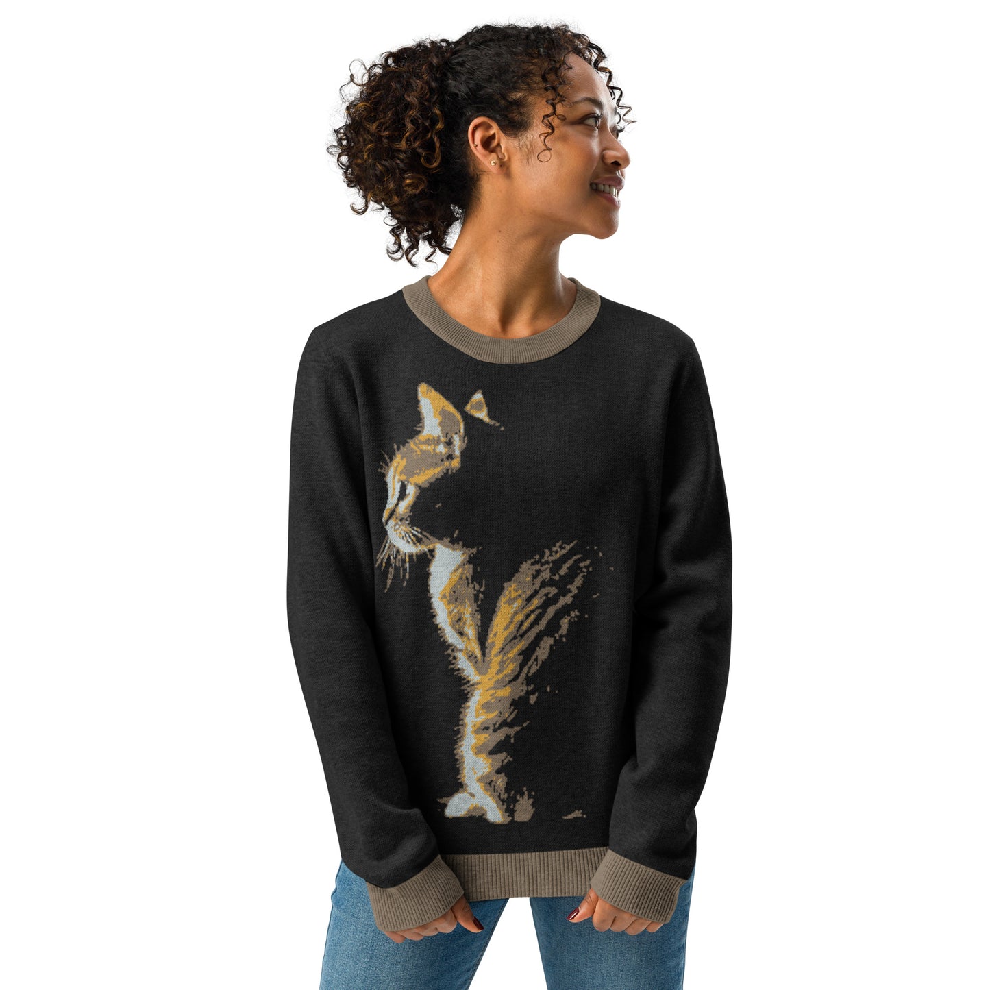 City Cat Knitted Sweater