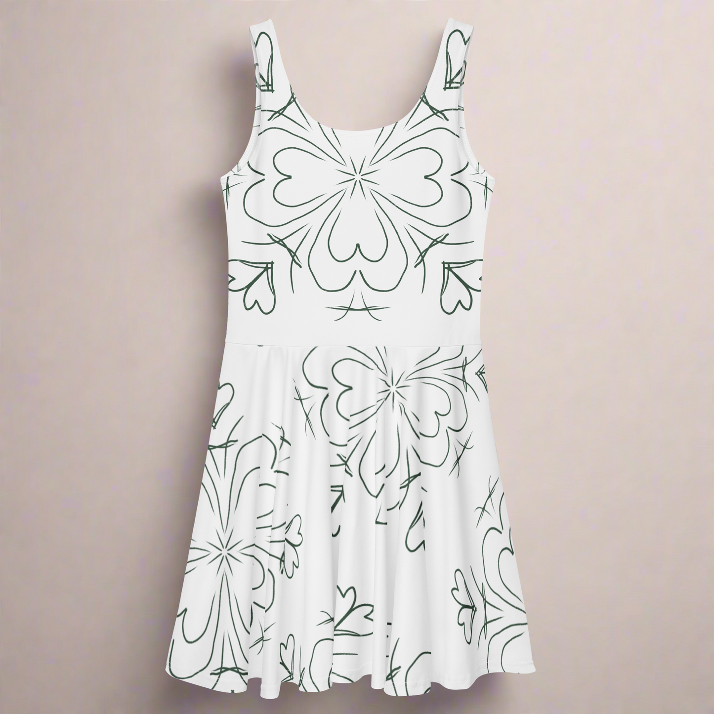 Pattern Skater Dress