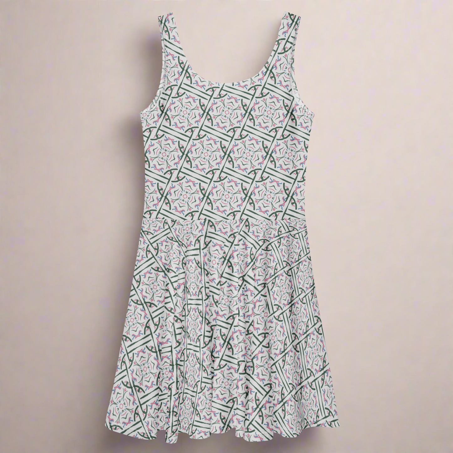 Pattern Skater Dress