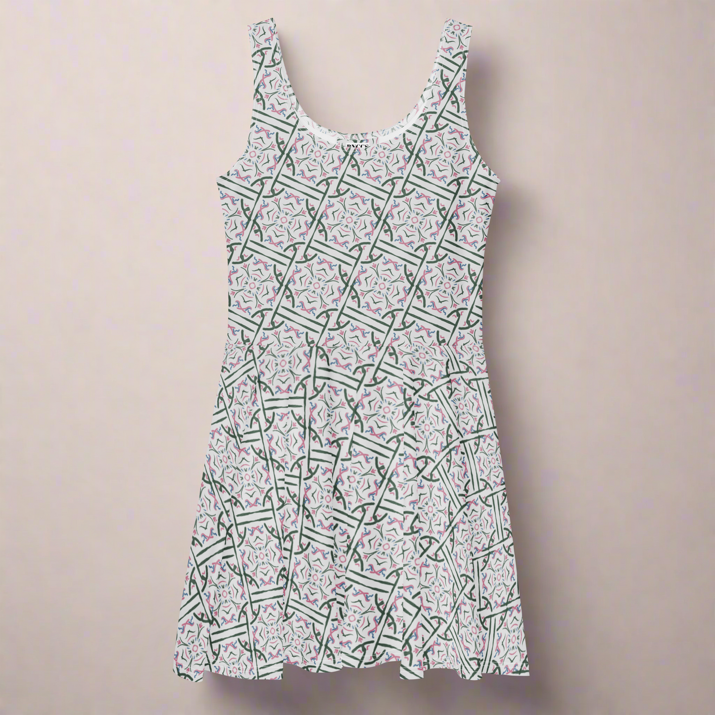 Pattern Skater Dress