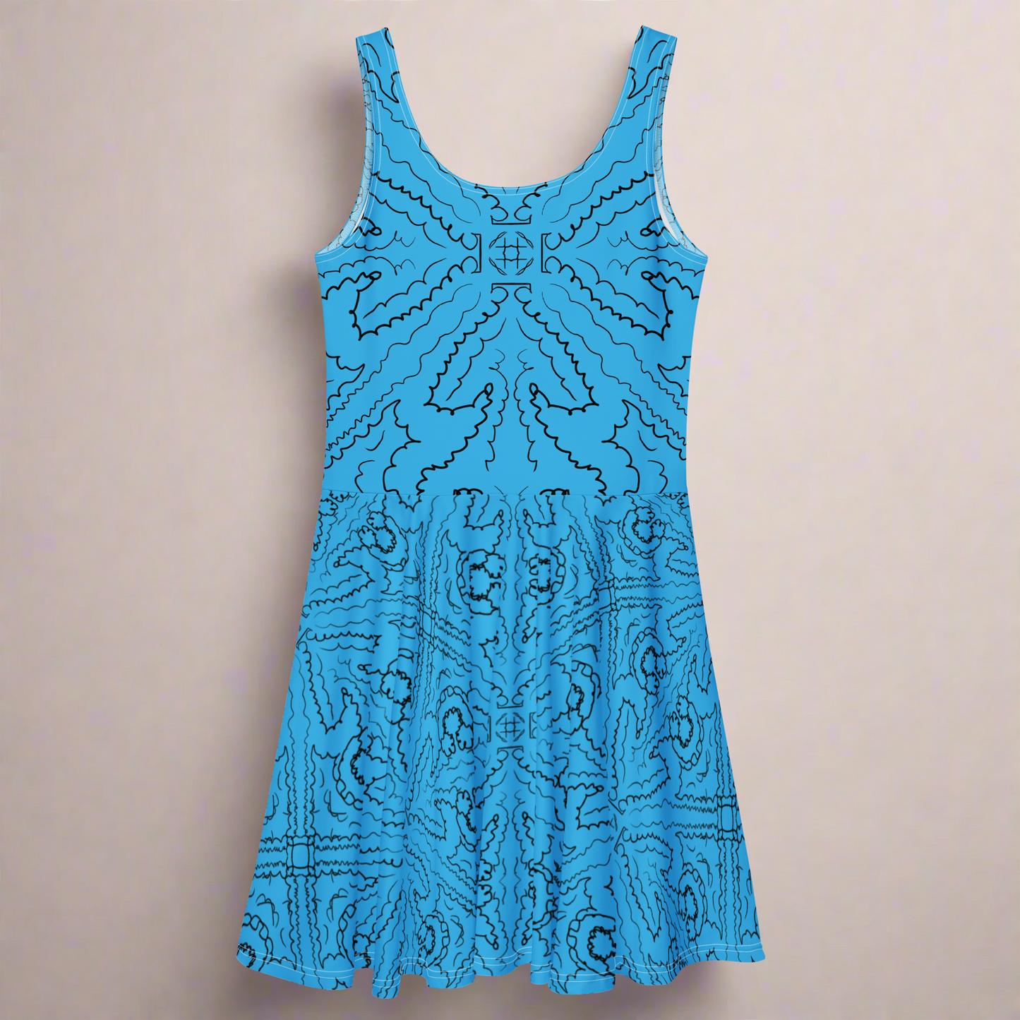 Pattern Skater Dress