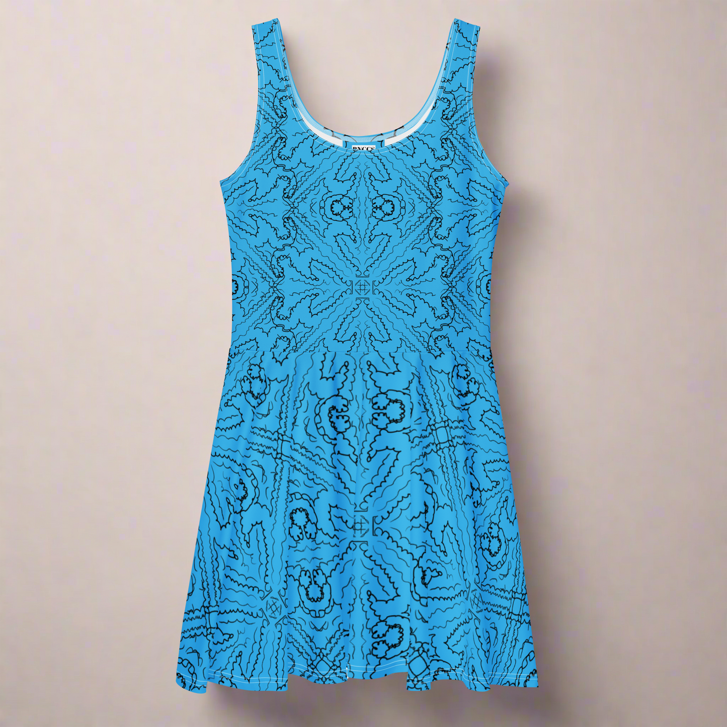 Pattern Skater Dress